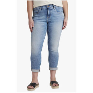 Jag Denim Mid Rise Carter Girlfriend Jeans Del Mar Wash Womens Plus Size 22W NWT